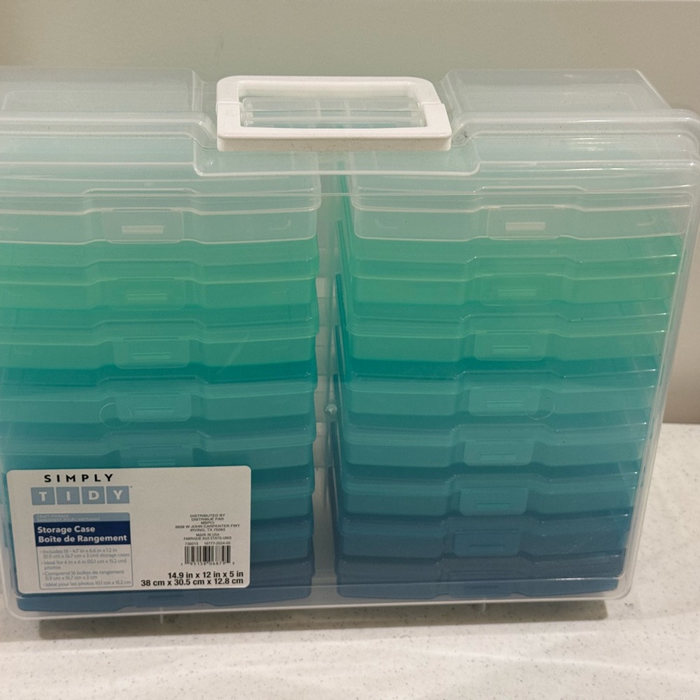 NEW Simply Tidy Ombré Photo & Craft Keeper ~ Storage Case - Picture 9 of 10